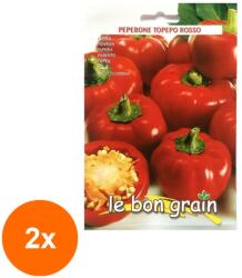 Raci Sementi Set 2 x Seminte de Ardei Gogosar, Topedo Rosso, 100 g, Raci Sementi (RDA-2xADS-142)