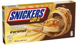 Snickers Gold tejjégkrém karamell ízesítéssel, földimogyoróval 6 x 44, 6 ml (267, 6 ml)
