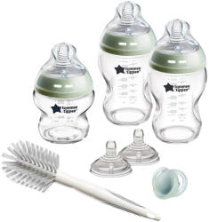 Tommee Tippee Комплект стъклени шишета за новородено Tommee Tippee - Natural Start с четка за шишета (TT.0018)