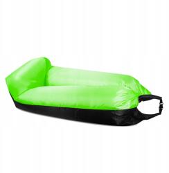 AGA Felfújható ágy Lazy Bag 230x70 cm Aga DS442-GRE Fekete/Zöld (DS442-GRE)