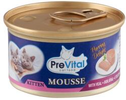 PreVital Mousse teljes értékű állateledel kölyökmacskák számára borjúval 85 g