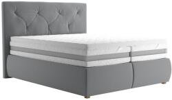 Blanar Boxspring ágy ELEN 160x200 cm szürke matraccal és topperrel RIC160x200 s matrací a topperem (BK0011)