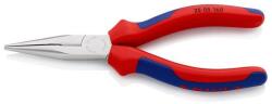 KNIPEX Félkerekcsőrű (rádiós) fogó kétkomponensű nyéllel, vágóéllel, 160 milliméter hosszúsággal (X15605)