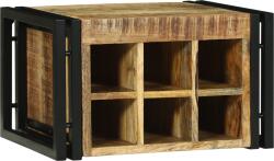 vidaXL Bortartó 46x35x27.5 cm Tömör faforgács Durva Mangó (4016757)