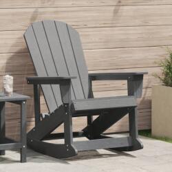 vidaXL Adirondack hintaszék Világosszürke 73.5x92x90 cm HDPE (42006628)