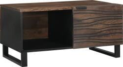 vidaXL Dohányzóasztal 80x50x40 cm Tömör fa Mangó & Mérnöki fa (4018012)