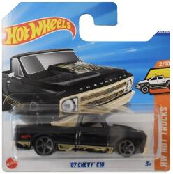 Mattel Hot Wheels: ’67 Chevy C10 fekete kisautó 1/64 - Mattel (5785/HYX51) - innotechshop