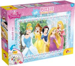 Lisciani Disney Hercegnők 2 az 1-ben 108db-os puzzle és színező 50x35cm - Lisciani (47963) - innotechshop