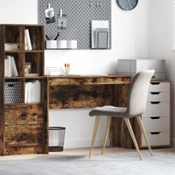 vidaXL Íróasztal Füstölt tölgy Szerelt fa 100 x 40 x 76 cm (869406)