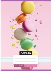 Nebulo Nebulo: Macaron mintás 4. osztályos vonalas füzet 21-32 (VO4-1-CM-A5-12345915)