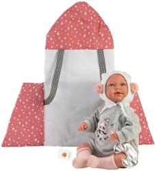 Llorens Llorens: Mimi 42cm-es síró baba csillagos babahordozóval (74136) - innotechshop