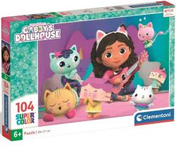 Clementoni Gabby babaháza: Super Color Puzzle 104 darabos - Clementoni (25033)
