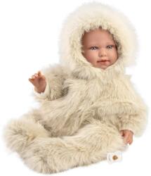 Llorens Llorens: Alicia 45cm-es síró baba cumival bársony bundában (74507L) - innotechshop