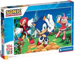 Clementoni Sonic a sündisznó és barátai 104db-os maxi supercolor puzzle - Clementoni (25764C)