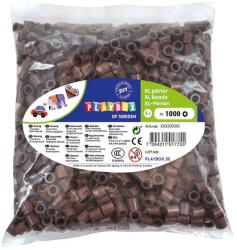Playbox PlayBox: 9mm-es XL MAXI vasalható gyöngy 1000db-os csomag barna színben (2456356) - innotechshop