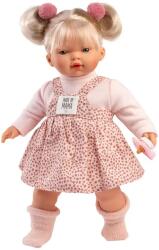 Llorens Llorens: Roberta 33cm-es síró baba cumival pöttyös ruhában (33158) - innotechshop