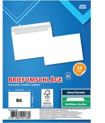 Spirit Spirit: Fehér boríték B6 17, 6x12, 6cm 25db-os csomag (404138)