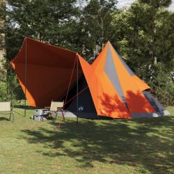 vidaXL Családi sátor Tipi Szürke és Narancs 12-Fős Vízálló (42000986)