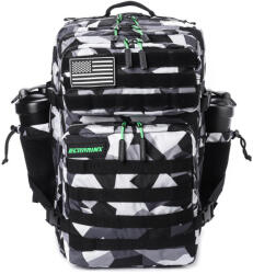 Elitex Training Katonai taktikai hátizsák ELITRAINX V1 HULK 45L sporthoz és utazáshoz 45 LITER fehér|fekete|szürke