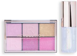 Makeup Revolution Mini Soft Glam Heroes Szett Paletta + Szájfény (5057566769280) (5057566769280)