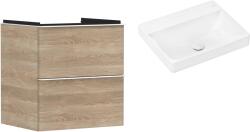 Hansgrohe Készlet szekrény Hansgrohe Xelu Q 54025700, mosdótál Hansgrohe Xelu Q 61017450