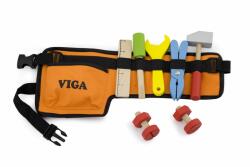 Viga Toys Fából készült, szerszámokkal telipakolt öv (6934510505325) (6934510505325)