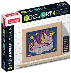 Quercetti Pixel Art 4 Kawaii Unicorn - mozaic din cuie (0795)
