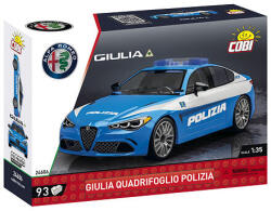 COBI Alfa Romeo Giulia Quadrifoglio Polizia, 1: 35 (24606)
