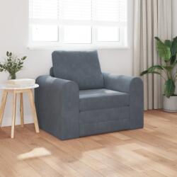 vidaXL Földi Sofa Bed 2 az 1-ben Sötétszürke 98x71x83 cm Bútor (4106667)