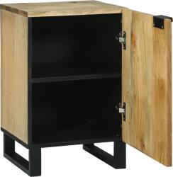 vidaXL Fürdőszobai szekrény 38x33.5x58 cm Tömör fa mangó & mérnökfa (4017957)