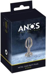 Anos Metal (2, 8cm) - kalitkás acél anál plug (ezüst) - vagyaim