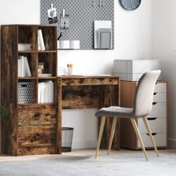 vidaXL Füstölt Tölgy Íróasztal Füstölt Tölgy MDF 70 x 40 x 76 cm Tartós (869382)