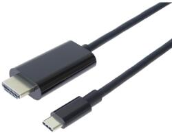 PremiumCord USB TYPE-C - HDMI 2.0 4K@60Hz 2K@120Hz 1080P@120Hz KÁBEL 2m (KU31HDMI17) - mediaplaza