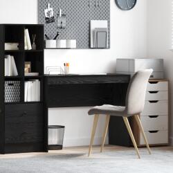 vidaXL Fekete tölgy íróasztal Fekete tölgy Mérnöki fa 100 x 40 x 76 cm (869403)