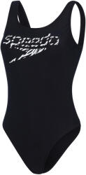 Speedo Logo Deep U-Back női egyrészes fürdőruha 36 fehér|fekete