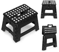 ModernHome Összecsukható műanyag fellépő 1 fokos, 22 cm magas, 120 kg (PJJFS001-C BLACK)