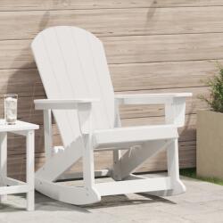vidaXL Adirondack hintaszék Fehér 73.5x92x90 cm HDPE (42006625)