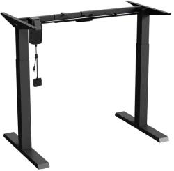 Ergo Office Elektromos állítható asztalváz 73-123 cm, 70 kg teherbírás, fekete ER-403B (70200)