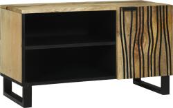 vidaXL TV szekrény 80x31.5x46 cm Tömör fa mangó és mérnöki fa (4017951)