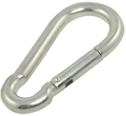  Fém karabiner függőágyhoz és hintához, 200 kg, 8×3, 5 cm, ezüst