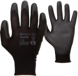 Mercator Medical SA , www. mercatormedical. eu MERCATOR Tech black+black PU mártott munkavédelmi kesztyű 12pár - 9/L
