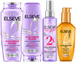 L'Oréal L'ORÉAL PARIS Elseve Hyaluron Plump sampon, balzsam, szérum és Extraordinary oil hajápoló olaj (100+150+200+250 ml)