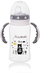 Baby Bruin széles nyakú PP cumisü tanulópohár 300ml szürke - vitalcafe