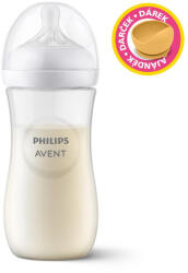 Philips Láhev Natural Response 330 ml, 3m+dárek PETITE&MARS Miska 6m+
