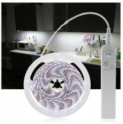 Ikonka 2 méteres elemes-USB-s LED szalag, mozgásérzékelős, hideg fehér (KX4942_1)