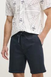 Pepe Jeans vászon rövidnadrág RELAXED LINEN SMART SHORTS sötétkék, PM801093 - sötétkék 31