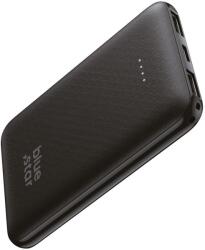 Blue Star - 2 USB + 1 Type-C (USB-C) porttal, fekete powerbank 5000 mAh, LED töltöttség jelzővel