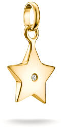 Thomas Sabo Aranyozott csillag alakú connect medál fehér kővel - CC1238-414-14 (CC1238-414-14)