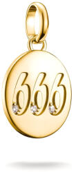 Thomas Sabo 666-os angyalszámú medál, aranyozott, kövekkel - CC1253-414-14 (CC1253-414-14)