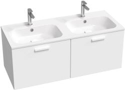 RAVAK Chrome II SD 120 alsó szekrény, fehér, fehér fogantyúval 152 mm X000001779